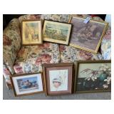 VTG KEENOMA PAINTING & SOUTHWESTERN FRAMED ART