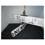 VTG Bordwell & Newman ST. Street Signs