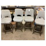 Set of Tall Swivel Chairs