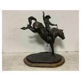 BJB Cowboy Horse Statue