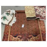 3 RUGS; AREA RUG AND RUNNER RUG+SMALL RUG