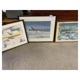 2 FRAMED BOEING AIRCRAFT PICTURES