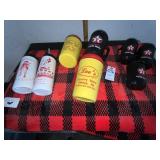 BN Buffalo Checkered Rug, VTG Texaco Mugs