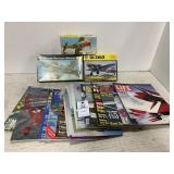 3 Model Planes & More Plane Magazines