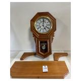 D & A Regulator Wall Clock, & Shelf