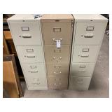 3 Office File Cabinets