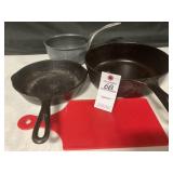 2 WAGNER WARE CAST IRON PANS