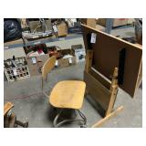 Drafting table and chair