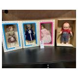 3 Shirley temple Dolls & Unknown Doll