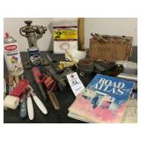 ANTIQUE TOOLS & BARBER RAZORS+TUFFY SCREWDRIVER