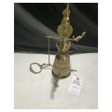 Vintage Brass Wall Hanging Bell