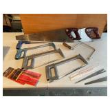 Crosscut Saws, Hacksaws, Coping Saw and Blades