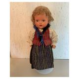 Vintage Doll with Handcrafted Folk Costume