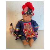 Carlos Signed Artisan Baby Doll and Companion