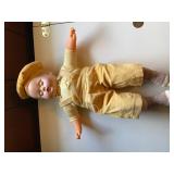 Vintage Baby Doll with Fabric Clothing