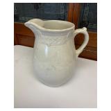 Glazed Ceramic Pitcher with Handle