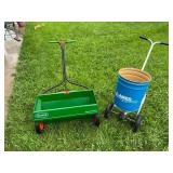 Two Lawn Spreaders, Scotts and Ames