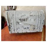 Metal Mailbox with Numbered Front