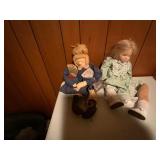 Decorative Dolls in Fabric Clothing