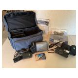 Sharp Viewcam, Pentax Camera, and Monitor Set