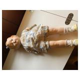 Composition Doll with Painted Features