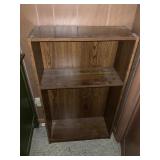 Wood Veneer Two-Shelf Bookcase