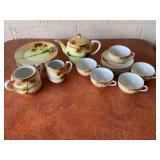 Noritake Hand-Painted Tea Set with Scenic Design