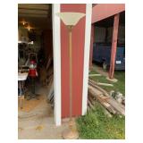 Tall Brass Torchiere Floor Lamp