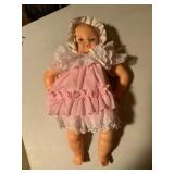 Vintage Baby Doll in Pink Lace Dress