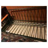 Metal Frame Futon With Southwestern Fabric