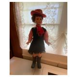 Cowgirl-Themed Doll with Hat and Boots