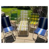5 Folding Lawn Chairs