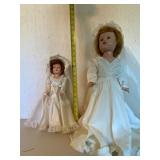 Bride Dolls with White Dresses