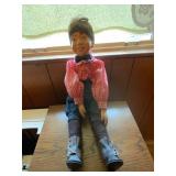 Bruns Dresden Felt Doll with Painted Features