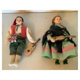 Cloth European Folk Dolls