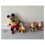 Mickey Mouse Pull String and Dwarfs Collectible Fi