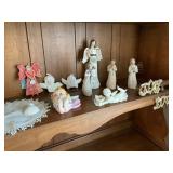 3 Willow Tree Statues and Angel Figurines, Mixed M