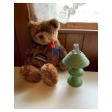 Gotta Geta Gund Teddy Bear and Green Mini Oil Lamp