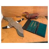 Wooden Duck, Compass Set, Hanging Goose
