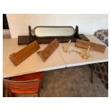 Wall Shelves and Wall Mirror Set