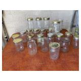 23 Glass Jars with Lids