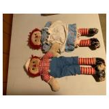 Raggedy Ann and Andy Cloth Dolls