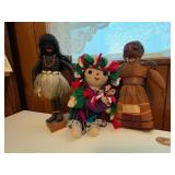 Three Handmade Dolls