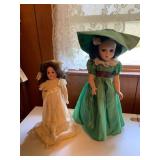 Two Vintage Dolls with Porcelain Features