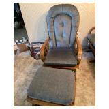Glider Rocking Chair with Matching Ottoman