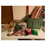 Holiday Decor and Gift Wrapping Lot