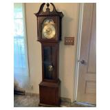 Cherry Finish Grandfather Clock, 73in Tall