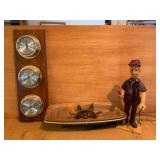 Wooden Maritime Set with Italian Figurine