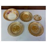 Porcelain Bowl with Bavaria Mark & Jeannette Glass