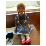 Vintage Doll with Braided Hair